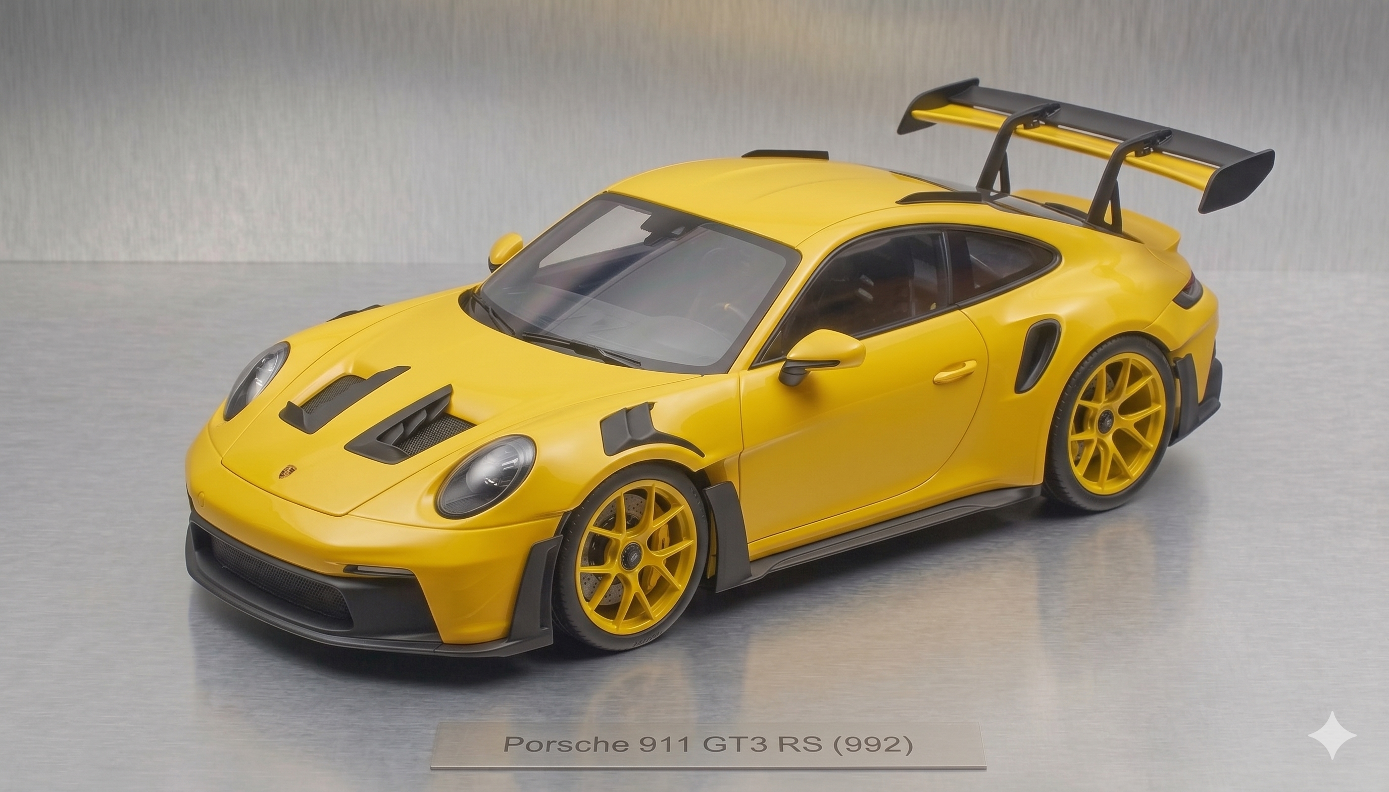 Porsche 911 GT3 RS Diecast Model — Racing Yellow