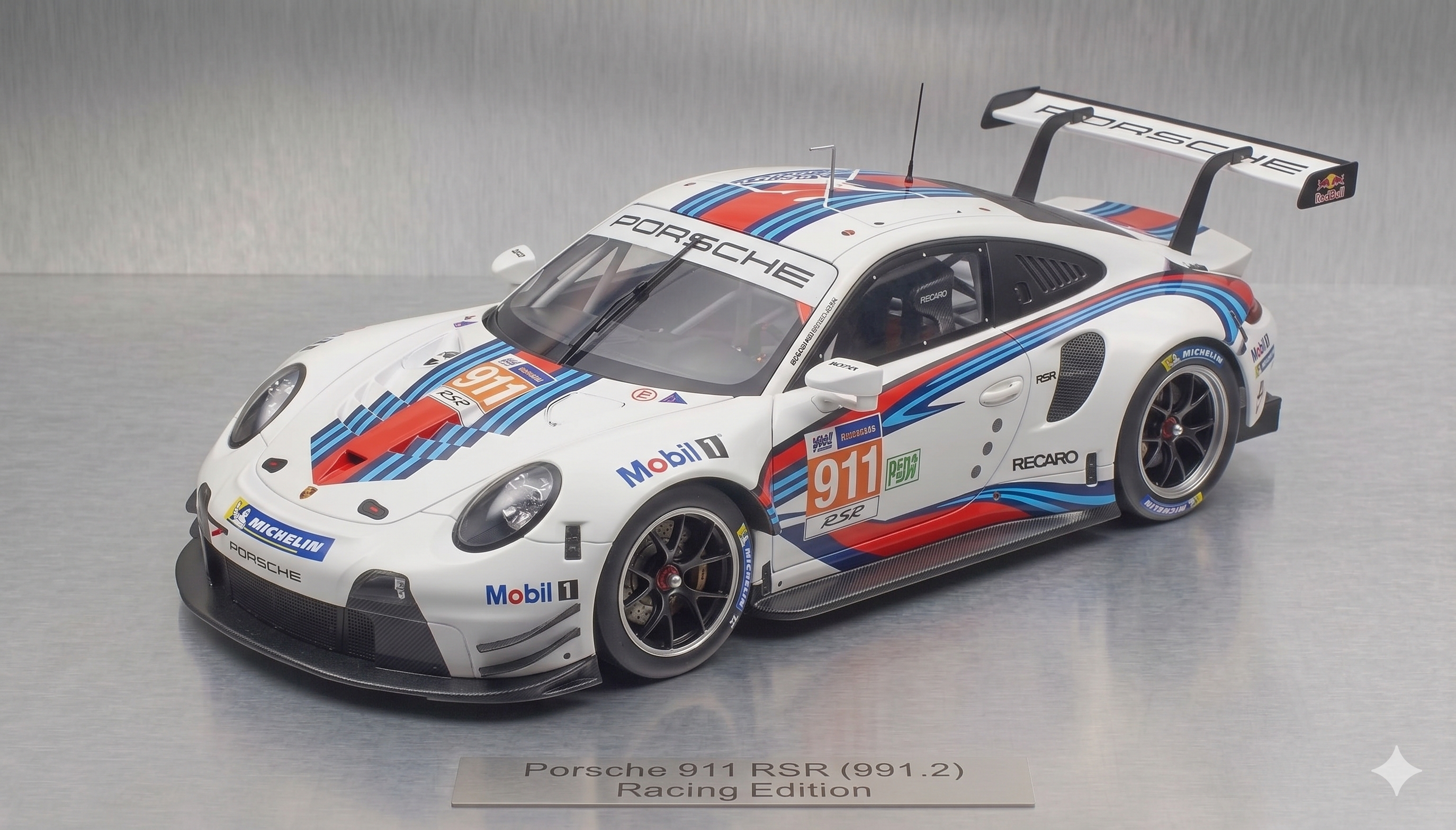 Porsche 911 RSR Racing Edition Diecast Model — Martini Livery